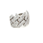 Load image into Gallery viewer, White Gold Cuban Baguette Diamond Ring
