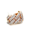 Load image into Gallery viewer, Rose Gold Cuban Baguette Diamond Ring
