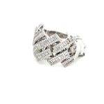 Load image into Gallery viewer, White Gold Cuban Baguette Diamond Ring
