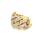 Load image into Gallery viewer, Yellow Gold Cuban Baguette Diamond Ring
