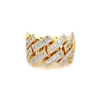 Load image into Gallery viewer, Yellow Gold Cuban Baguette Diamond Ring
