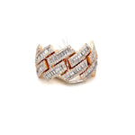 Load image into Gallery viewer, Rose Gold Cuban Baguette Diamond Ring

