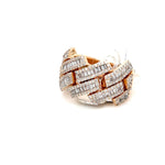 Load image into Gallery viewer, Rose Gold Cuban Baguette Diamond Ring

