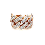 Load image into Gallery viewer, Rose Gold Cuban Baguette Diamond Ring
