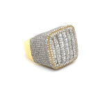 Load image into Gallery viewer, Yellow Gold Cubic Baguette Diamond Ring
