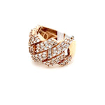 Load image into Gallery viewer, Rose Gold Cuban Diamond Ring

