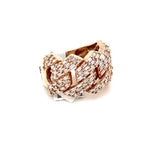 Load image into Gallery viewer, Rose Gold Cuban Diamond Ring
