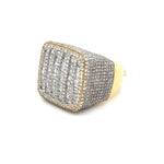Load image into Gallery viewer, Yellow Gold Cubic Baguette Diamond Ring
