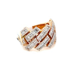 Load image into Gallery viewer, Rose Gold Cuban Baguette Diamond Ring
