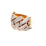 Load image into Gallery viewer, Rose Gold Cuban Baguette Diamond Ring
