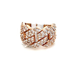 Load image into Gallery viewer, Rose Gold Cuban Diamond Ring
