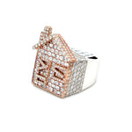 Load image into Gallery viewer, Rose Gold Trap House Ring
