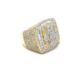 Load image into Gallery viewer, Yellow Gold Baguette Diamond Round Ring
