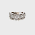 Load and play video in Gallery viewer, White Gold Princess Cut Diamond Ring
