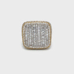 Load and play video in Gallery viewer, Yellow Gold Cubic Baguette Diamond Ring
