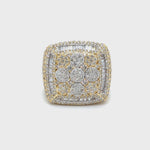 Load and play video in Gallery viewer, Yellow Gold Baguette Diamond Round Ring
