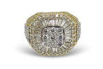 Load image into Gallery viewer, 14K Yellow Gold Baguette Diamond Ring 7 CTW
