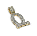 Load image into Gallery viewer, VS1 Custom Letter "Q" Baguette Diamond Pendant 2 CTW

