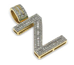 Load image into Gallery viewer, VS1 Custom Letter "Z" Diamond 14K Yellow Gold Pendant 2 CTW
