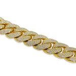 Load image into Gallery viewer, VS1 Cuban Necklace 14K Yellow Gold 44 CTW
