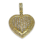 Load image into Gallery viewer, 14K Yellow Gold VS1 Diamonds Heart Pendant 2 CTW
