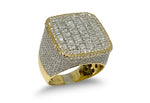 Load image into Gallery viewer, 14K Yellow Gold 'Ice Cube' Baguette Diamond Ring 4 CTW

