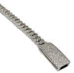Load image into Gallery viewer, Cuban Diamond White Gold Bracelet 7CTW
