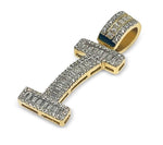 Load image into Gallery viewer, VS1 Custom Letter "I" Diamond 14K Yellow Gold Pendant 1.5 CTW
