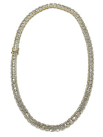Load image into Gallery viewer, 14K Yellow Gold VS 1 Baguette Diamonds Necklace 30 CTW

