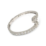 Load image into Gallery viewer, 14K White Gold Baguette Bangle Bracelet 8 CTW
