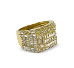 Load image into Gallery viewer, 14K Yellow Gold Baguette Diamond Pop-Ring 3 CTW
