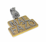 Load image into Gallery viewer, 14K Gold Any Letter Custom 15 CTW Diamond Pendant 2.5 inches
