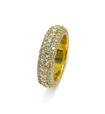 Load image into Gallery viewer, 14k Yellow Gold Diamond Eternity Ring 11 CTW
