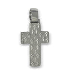 Load image into Gallery viewer, 14K White Gold Emerald Diamonds Cross Pendant 6 CTW
