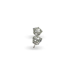 Load image into Gallery viewer, 14K White Gold Diamond Stud Earrings 3CTW

