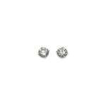 Load image into Gallery viewer, 14K White Gold Diamond Stud Earrings 3CTW
