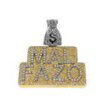 Load image into Gallery viewer, 14K Gold Any Letter Custom 15 CTW Diamond Pendant 2.5 inches
