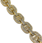 Load image into Gallery viewer, 14K Yellow Gold Gucci Link 45CTW Diamond Necklace
