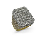 Load image into Gallery viewer, VS1 Diamond 6.05CTW  Baguette 14k White &amp; Yellow Gold Ring
