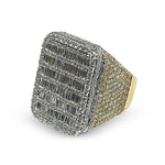 Load image into Gallery viewer, VS1 Diamond 6.05CTW  Baguette 14k White &amp; Yellow Gold Ring
