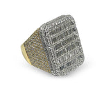 Load image into Gallery viewer, VS1 Diamond 6.05CTW  Baguette 14k White &amp; Yellow Gold Ring

