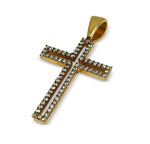 Load image into Gallery viewer, VS1 2.75 CTW Diamond Cross 14k Yellow Gold
