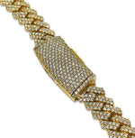 Load image into Gallery viewer, VS1 Diamond 14K Yellow Gold Cuban Necklace 30 CTW
