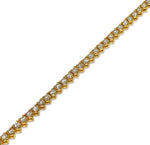 Load image into Gallery viewer, 14K Yellow Gold Tennis Necklace 12 CTW
