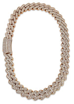 Load image into Gallery viewer, VVS1 Cuban Necklace Rose Gold 65 CTW
