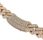 Load image into Gallery viewer, VVS1 Cuban Necklace Rose Gold 65 CTW
