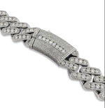 Load image into Gallery viewer, VVS1 Cuban Necklace 14K White Gold 65 CTW
