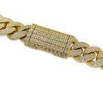 Load image into Gallery viewer, VS1 Cuban Necklace 14K Yellow Gold 44 CTW
