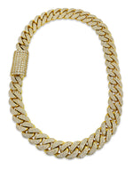 Load image into Gallery viewer, VS1 Cuban Necklace 14K Yellow Gold 44 CTW

