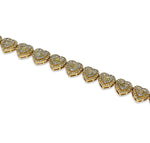 Load image into Gallery viewer, VS Baguette Heart Necklace 10K Yellow Gold 13.1 CTW
